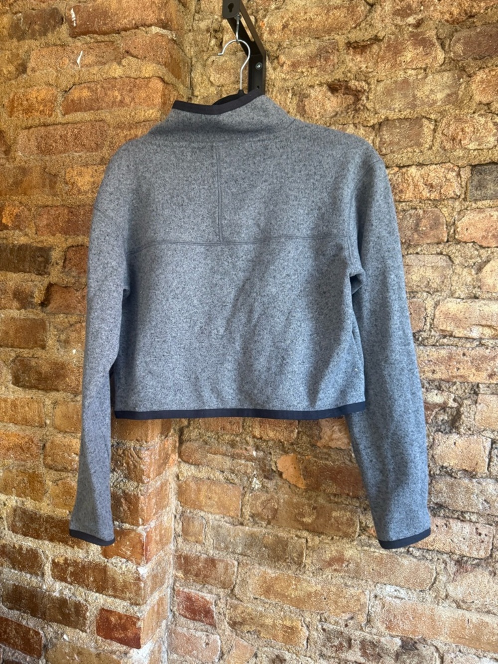 Nike Logo Grey Quarter-Zip Fleece Pullover - Picture 2 of 3